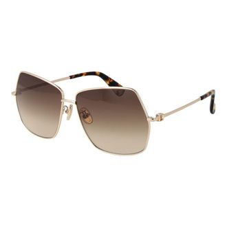 Max Mara Gold Metal Womens Sunglasses