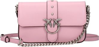 Pinko Pinko Love Damess Crossbodytassen roze leer