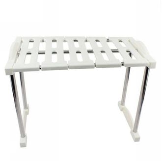 Trade Shop Trade Shop - Mensola Sovrapponibile Salvaspazio Impilabile Organizer Cucina Armadio Mobili 30