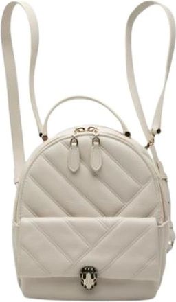 Bulgari Pre-owned Backpacks, female, White, Size: ONE SIZE Pre-owned Vintage Backpack