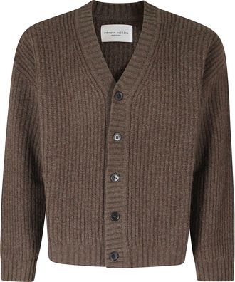 Roberto Collina Cornrow Stitch Oversized Wool Cardigan