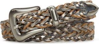 Patricia Nash Townsend Braided Metal Tipped Belt in Antique Platnum at Nordstrom Rack, Size Medium