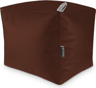 Happers Puff Cuadrado Polipiel Indoor Marr&oacute;n Happers