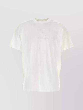 Burberry ribbed crew neck loose fit cotton t-shirt