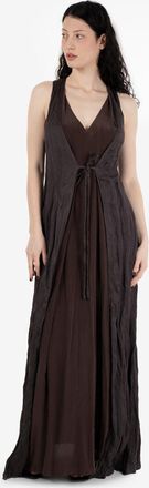 Alysi Abito lungo combinato choco