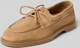 Tommy Hilfiger Bootsschuhe aus echtem Veloursleder in Beige, Gr&ouml;&szlig;e 36