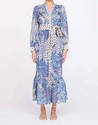 Marie Oliver Hannon Dress In Anise Breeze