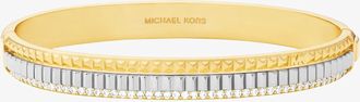 Michael Kors Pav&eacute; Two-Tone Fluted Bangle