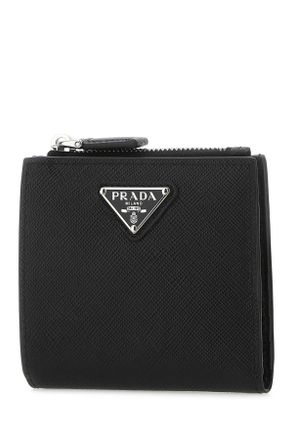 Prada Mens Black Leather Wallet F0002 Vitello Portafogli