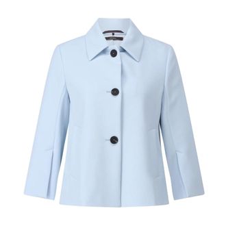 Windsor Light Jackets, female, Blue, Size: 3XL Flared Blazer