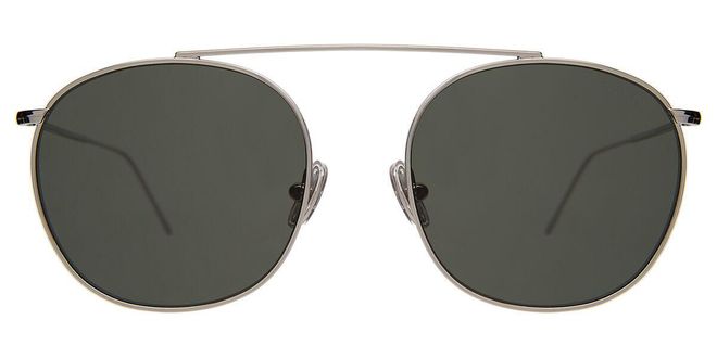 Mykonos II MYK2-20OLF Mens Sunglasses Silver Size 51
