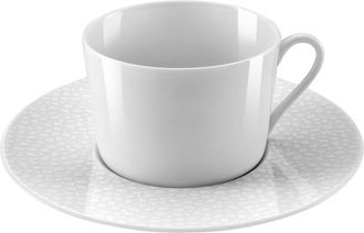 Medard De Noblat Taza t&eacute; con platito (x6) Porcelena Blanco