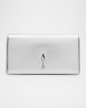 Christian Louboutin Bettina Clutch Bag in Laminated Nappa Leather