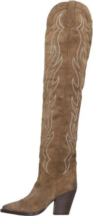 Ash Excelsior Suede Boot - Dames - Cowboylaarzen - Bruin - 37 EU - Leer - Schoenen