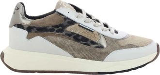 Floris Van Bommel Beige Damesschoenen Sfw-10159 - Dames - Sneakers - Beige - 40 EU - Schoenen
