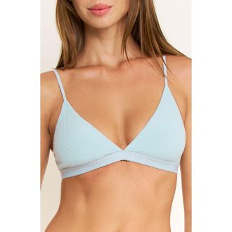 Honeydew Intimates Emma Rib Bralette in Sea Moss at Nordstrom, Size X-Small