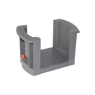 Emuca Portaplatos Extensible V&aacute;lido Para Platos De Di&aacute;metro De 187 A 308mm, Pl&aacute;stico, Gris - Emuca