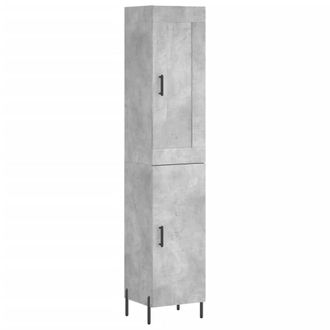 Berkfield Home Highboard Concrete Grey 34.5x34x180 cm Engineered Wood