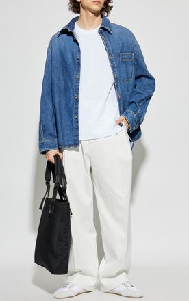 Fendi T-shirt With Logo, Mens, White