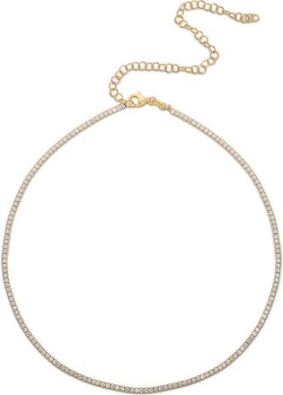 Glaze Jewelry Cubic Zirconia Tennis Choker Necklace in Gold at Nordstrom Rack