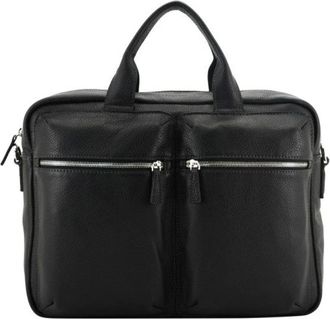 Pourchet Tassen, Heren, Zwart, ONE Size, Leer, Corso Briefcase