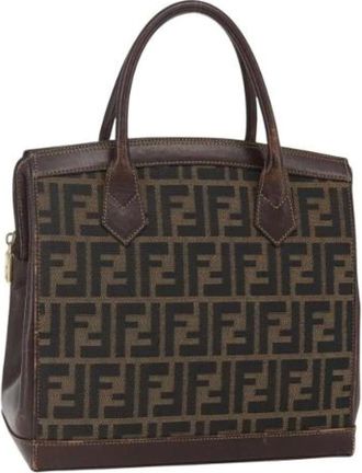 Fendi Pre-owned Handbags, female, Brown, Size: ONE SIZE Pre-owned Vintage Handbag