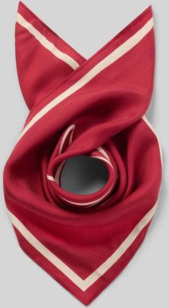 Tommy Hilfiger Seidentuch mit Logo-Schriftzug in Rot, Gr&ouml;&szlig;e 1