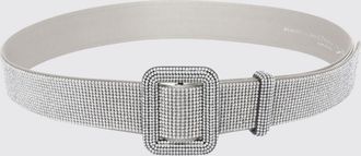 Benedetta Bruzziches Satin Belt with Crystal Jewelled Buckle