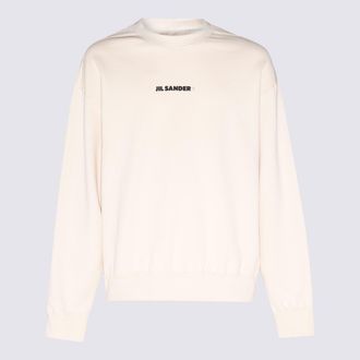 Jil Sander White Cotton Sweatshirt
