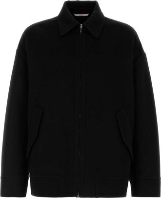 Valentino Garavani Mens Black Wool Blend Oversize Jacket - Size EU 48 (Mens)