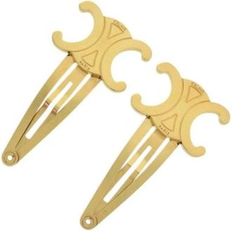 Celine Pre-owned Hair clip - Dames - Vintage Accessoires - Geel - ONE Size - Vintage