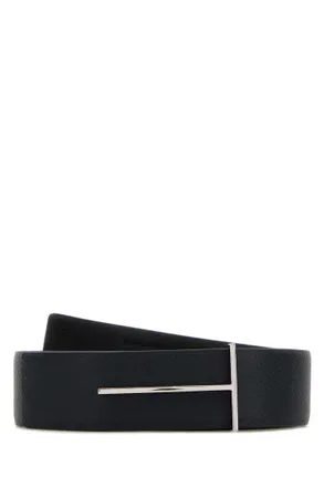 Tom Ford Black T Textured Belt
