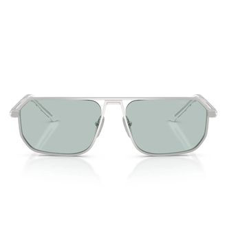 Prada Sunglasses Pra53 S 27540 N Matte Silver/Blue Men