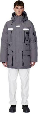 Quartz Co. VOSTOK | Hooded Down Expedition Jacket in Steel Grey at Nordstrom, Size Medium