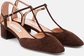 Aquazzura Sorbonne 35 suede pumps