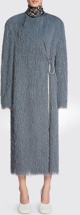 Dries Van Noten Fur Coat DRIES VAN NOTEN Woman color Grey