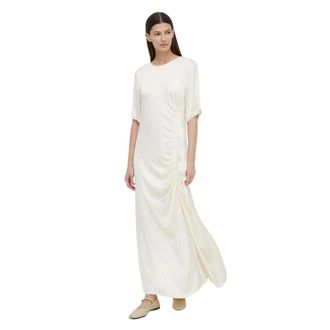 Birgitte Herskind Sabastian Maxi Jurk - Dames - Maxi kleedjes - Beige - XS - Rayon - Kleedjes