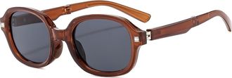 Generic Mens Vacation Sports Sunglasses Outdoor Women Driving(Brown)