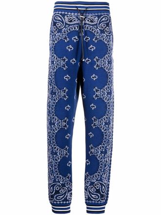 Amiri bandana-print track trousers - Blue