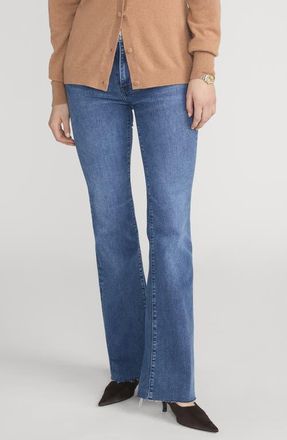 Frame Denim The Icon Raw Hem Flare Jeans in Ease Raw After at Nordstrom, Size 29
