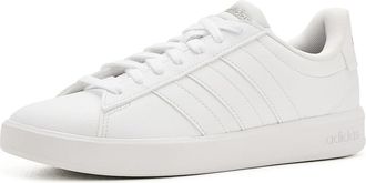 adidas Grand Court Womens Shoes White/White/Iron Metallic : 10.5 B - Medium, Rubber