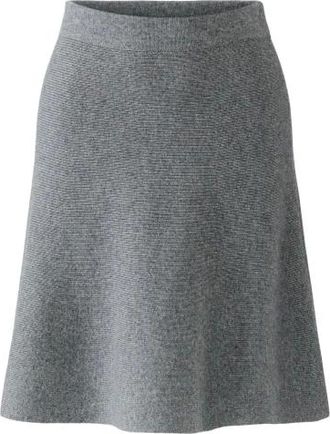 Oui Falda de punto - Skirts - Mujer - Gris - XS