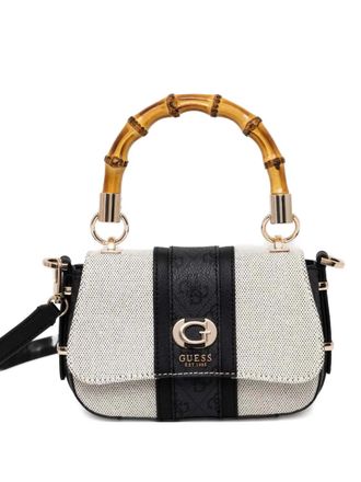 Guess Co mini Kerima cross-body bag - women - Cotton/Polyester/Rayon - One Size - Neutrals