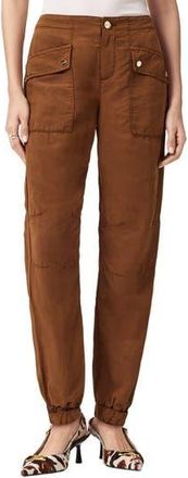 AllSaints Val Twill Cargo Pants in Cognac Brown at Nordstrom Rack, Size 12 Us / 16 Uk
