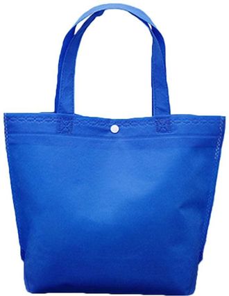 Generic Tote Pouch with Handle, Multi-color Handbag, Reusable Non Woven Fabric Shopping Bag, Large Capacity Grocery Storage Bag(32cm,sapphire)