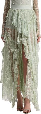 Alice & Olivia Alice + Olivia Karys Mixed Media Skirt