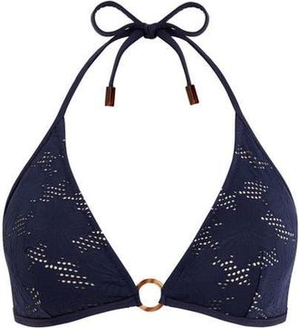 Vilebrequin Triangle Bikini Top in Navy at Nordstrom, Size X-Small