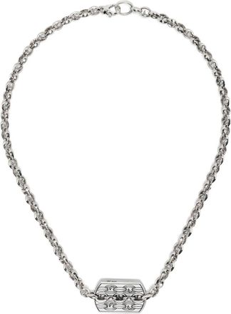 Stephen Webster Inline Razer Tag necklace - unisex - Sterling Silver - One Size