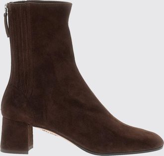Aquazzura Stivaletti Saint Honor&egrave; in pelle scamosciata con tacco medio