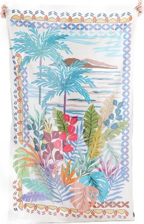 Vismaya Tropical Canopy Scarf in Blue at Nordstrom